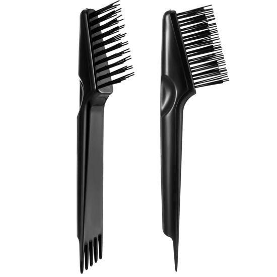 Picture of Yaomiao Hair Brush Cleaner Tool 2-in-1, Hair Brush Remover Rake for Removing Hair Dust, Mini Wet Hair Comb for Removing Dirt, Home Salon Use, Black, 2 Pieces