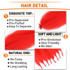 Picture of Springy Afro Twist Hair 12 Inch 3 Packs Red Color Pre Fluffed Marley Twist Braiding Hair for Black Women (12 inch, 1B) … (12 inch, Red)