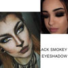 Picture of Black Smokey Gray Silver Glitter Shimmer Eye Makeup Palette, 9 Colors Cool Toned Matte, Make Up Black Radiance Eyeshadow Palette, Profesional Sombras De Ojos (A).