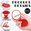 Picture of Gulfmew 36 Pcs 2.76 Inch Inspirational Compact Mirror Bulk Round Makeup Glass Mirror Personal Purse Pocket Mini Gifts for Women Galentines Coworker Teacher Graduation Friends (Red)