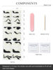 Picture of AutyaMee Semi Cured Gel Nail Strips (Black Line)-20 PCS Gel Nail Stickers | Gel Nail Wraps | UV Light Required, Salon Quality & Easy to Use