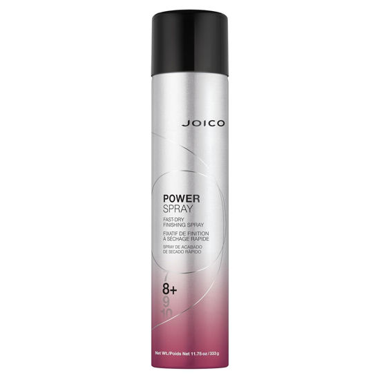 Picture of Joico Power Spray Fast-Dry Finishing Spray | For Most Hair Types | Protect Against Heat & Humidity | Protect Against Pollution & Harmful UV | Paraben & Sulfate Free | 72 Hour Hold | 11.75 Fl Oz