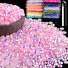 Picture of 5000pcs 5mm Resin Rhinestones Bulk, Light Pink AB Flatback Round Jelly Rhinestones Bedazzling Non Hotfix Crystal Gems Large Quantity Wholesale for DIY Crafts Clothes Tumblers Face Makeup Manicure