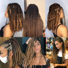 Picture of Liang Dian Pre Stretched Braiding Hair Ombre 14 Inch 8 Packs Synthetic Crochet Braids Hot Water Setting Professional Soft Yaki Texture Synthetic Hair Extensions(14 Inch 1B/27)