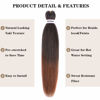 Picture of Liang Dian Pre Stretched Braiding Hair 8 Pack 36 Inch Hot Water Setting Professional Soft Yaki Texture Synthetic Hair Extensions (36 Inch (Pack of 8), 1B/30(Ombre Black to Blonde))
