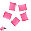 Picture of patu Mini Zipper Mesh Bags, 4" x 5", Size S / A7, 5 Pieces, Beauty Makeup Lipstick Cosmetic Accessories Organizer, Small Travel Kit Storage Pouch, Pink