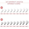 Picture of FinyDreamy 10D Lash Clusters 240pcs Individual Lash Extensions Natural Cluster Lashes 10-14mm Mix Lengths C Curl 0.07mm Thickness eyelash Individual Cluster Lashes Apply Under your Lashes(10D10-14mm)