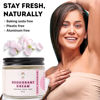 Picture of ECO ROOTS Natural Deodorant for Women & Men | Organic Deodorant Cream Non Aluminum | Baking Soda Free Healthy Deoderant for Body & Private Parts | All Vegan Pit Paste Zero Sweat | Rose Geranium Scent