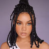 Picture of Braiding Hair Pre Stretched 14 inch 3 Packs Short Braiding Hair，No Itch, Hot Water Setting Natural Black Professional Synthetic Hair Extensions for Braids(14in,1B)