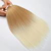 Picture of 8 Packs Pre Stretched Braiding Hair, 24 Inch Braiding Hair Pre Stretched Yaki Texture, Hot Water Setting, Easy To Install Professional Synthetic Ombre Braiding Hair(24in,#27/613)