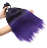 Picture of Purple Braiding Hair Pre Stretched 24 inch 3 Packs Braiding Hair Soft Yaki Texture, No Itch, Hot Water Setting Synthetic Hair Extensions for Braids (24in,1B/Purple)