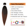 Picture of Ubeleco 8 Packs Pre-stretched Braiding Hair,48 Inch Ombre Braiding Hair Professional Soft Yaki Texture, No Itch, Hot Water Setting Hair Extensions for Braids (48in,1B/30)