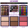 Picture of UCANBE Eyeshadow Palette with 15Pcs Brushes Makeup Set, Pigmented 86 Colors Make Up Sets Valentine's Day Gift, Matte Shimmer Glitter Eye Shadow Pallet Highlighter Contour Blush Powder Brush Beauty Kit