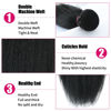 Picture of Kinky Straight 1 Bundle Yaki Straight Human Hair Bundles 100% Unprocessed Brazilian Virgin Hair Kinky Straight Human Hair For Black Women (14 inch)