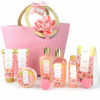 Picture of Spa Luxetique Spa Gift Set, Bath Gift Set for Women, 10 Pcs Rose Bath Set, Pink Tote Gift Bag with Shower Gel, Bubble Bath, Body Lotion, Hand Cream, Beauty Gifts for Women