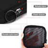 Picture of Weewooday 4 Pcs Mesh Makeup Bag Mesh Cosmetic Bag Travel Toiletry Bag Pouch with Zipper Mini Portable Makeup Cosmetic Travel Toiletry Purse Bag for Daily Accessories (Black,Small)