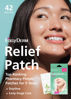 Picture of EasyDerm Relief Invisible Patch 2 Packs(84 counts) I Contains 10,000 ppm of Tea Tree Oil, Pimple Patch, Ultra-slim 0.1mm, Waterpoof, Korean Pimple Patches