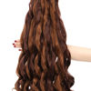 Picture of French Curly Braiding Hair 24 Inch 8 Packs - Pre Stretched Bouncy Braiding Hair- Loose Wavy Braiding Hair Synthetic Hair Extensions For Black Women (24 inch 8 packs 30/33)