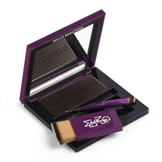 Picture of Madison Reed Root Touch Up + Brow Filler, Legno Black, Instant Gray Coverage, Fills in Brows & Thinning Hairlines, Temporary Concealing Powder, 0.13 oz (60 uses)