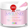 Picture of Saviland Pink Acrylic Powder - 1oz Professional Colored Acrylic Nail Powder, Color Acrylic Powder for Nails Extension 3D Nail Art Carving, No Need Nail Lamp