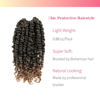 Picture of The BOHOBABE Pre-twisted Passion Twist Crochet Hair 6 Inch Short Pre-looped Crochet Passion Twist Braiding Hair 8 Packs (T27)