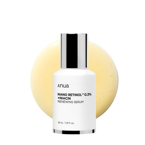 Picture of Anua Retinol Serum for Anti-Aging, Textured skin | 0.11% Retinol, 5% Niacinamide, 20+Soothing Ingredients Gentle for Beginner (30ml /1.01 fl.oz.)