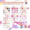 Picture of SAVILAND 168 Pieces Press on Nails for Kids 7 Pack Kids Fake Nails Stick on Nails Pre-glue Full Cover Short Acrylic Nail Tips for Children Glitter False Nails with Designs for 8-12 Year Old Kids Girls