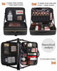 Picture of Relavel Makeup Case Large Makeup Bag Professional Train Case 16.5 inches Travel Cosmetic Organizer Brush Holder Waterproof Makeup Artist Storage Box, 3 Layer Large Capacity, with Adjustable Strap