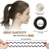 Picture of 20Pcs Spiral Hair Ties, Elastic Hair Ties For Women Girls, Matte No Crease Spiral Hair Coils, Ponytail Hair Band, Telephone Cord Plastic Hair Ties For Thick or Thinning Hair (Matte Color - 20Pcs)