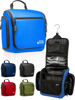 Picture of Large Hanging Toiletry Organizer - Travel Toiletry Bag for Men and Women - Waterproof Hygiene Bag with Metal XXL Swivel Hook, Sturdy Zippers and 19 Compartments for Toiletries, Makeup (Light Blue)