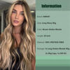 Picture of HMHIFI Long Ombre Blonde Wigs for Women 26 inch Long Wavy Middle Part Wig Ombre Blonde Wigs Upgraded Protein Fiber Hair Replacement Wig Cosplay Costume Halloween Wig(26'' Brown Ombre Blonde)