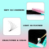 Picture of VAVALASH Cashmere Easy Fan Lashes 0.03 0.05 0.07 0.12 B L J Curl Volume Lash Extensions Matte Black Self Fanning Eyelash Extensiones, Professional Supplies for Lash Artists (J-0.07,8-15mm)