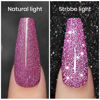 Picture of RARJSM Glitter Gel Nail Polish Light Purple Nail Polish Soak Off Nail Art Manicure Gifts for Women Nail Gel Color DIY at Home UV LED Lamp Required RAR88