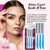 Picture of Womens Facial Hair Razor For Face Peach Fuzz Removal Shaver Dermaplaning Tool Sensitive Skin Trimmer Fine Hair Eyebrow Razors Dermaplane Exfoliating