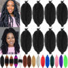 Picture of Kossys 8 Packs Springy Afro Twist Hair 16 INCH Pre-fluffed Naturaly Twist for Protective Styling Marley Crochet Twist Braiding Hair for Black Women (22inch, Black)
