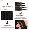Picture of Kossys 8 Packs Springy Afro Twist Hair 16 INCH Pre-fluffed Naturaly Twist for Protective Styling Marley Crochet Twist Braiding Hair for Black Women (22inch, Black)