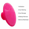 Picture of 5 Pcs Mini Exfoliating Brush Set - 2 Pcs Silicone Facial Cleansing Brush and 3 Pcs Lip Scrub Brush