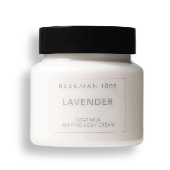 Picture of Beekman 1802 Whipped Body Cream, Lavender - Scented - 8 oz - Intensely Hydrating & Softens Skin - With Goat Milk - Good for Sensitive Skin - Cruelty Free