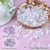 Picture of Sinyanail 300pcs Nail Art Charms Kit,Over 100pcs Mixshape Resin Nail Gems and 100 pcs Mixed Flatback Nail Rhinestones Pearls with Over 100pcs Nail Sequins for Nail Art Accessories(White)