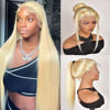 Picture of Alididi 613 Lace Front Wig Human Hair 613 360 Lace Front Wigs Human Hair 200% Density Blonde Wig Human Hair Full Straight Human Hair Wigs Pre Plucked Blonde Lace Front Wigs Human Hair 38Inch