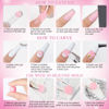 Picture of Supwee Solid Builder Gel for Nail Extension Non Stick Hand Scupture Hard Gel with Dual Form Nail Brush Tool Nail Strengthen Nail Art for Home DIY Nail Salon 7 Colors 14g(0.49 oz)
