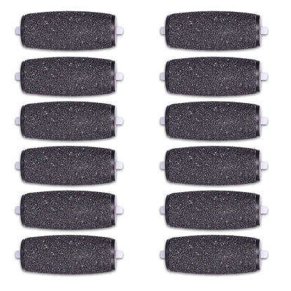 Picture of 12 Extra Coarse Replacement Roller Refill Heads Compatible with Amope Pedi Refills Electronic Foot File