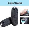 Picture of 12 Extra Coarse Replacement Roller Refill Heads Compatible with Amope Pedi Refills Electronic Foot File