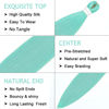 Picture of Braiding Hair Pre Stretched 14 inch 3 Packs Braiding Hair Professional Yaki Synthetic Hot Water Setting, Easy To Install Hair for Braiding (14in,Mint Green)