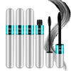 Picture of 4 Pack VIBELY Mascara 5x Longer Washable, 2 in 1 4D Silk Fiber Lash Mascara, No Clumping, Long-lasting Black Mascara