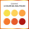 Picture of CANNI 6Pcs 9ml Yellow Fall Gel Nail Polish Set- Orangr Red Yellow Fall Colors Gel Polish Kit DIY at Home Salon Christmas New Year's Gifts for Girls