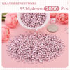 Picture of 2000PCS SS16/4mm Crystal Rhinestones (Light Pink), Bedazzling Flatback Glass Rhinestones for Crafting DIY Nail Art Makeup Decoration, Gems Diomand Charms for Tumbler Shoes Clothing Mug
