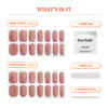 Picture of Heyhae Semi Cured Gel Nail Strips | Sun Cured Gel Nail Wraps No LED Lamp Needed Easy Apply & Remove | Includes 28 Strips, 1 Prep Pad, 1 Nail File & 1 Wooden Stick - Hey, Summer Sweetheart