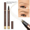 Picture of 2 Pack Eyebrow Pen, Waterproof Microblading Eyebrow Pencil, 4 Tip Precise Eye Brow Makeup Pen for Women to Effortlessly Create Hair Like Natural Brows, Non Dry Out and Last All Day (Light Brown)
