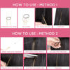 Picture of WENNALIFE Hair Tinsel for Girls, Mix 3 Colors Fairy Hair Tinsel Kit 1200 Strands 6PCS 48 Inch Heat Resistant Glitter Tinsel Hair Extensions Kit Christmas Hair Feathers Tinsel for Hair Sparkle Strands